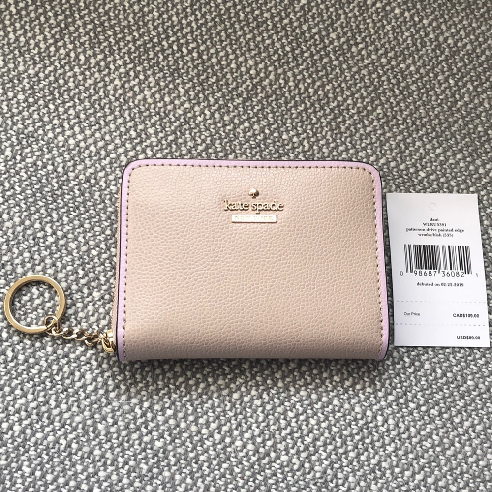 Kate Spade Dani Patterson Drive Painted Edge Wallet